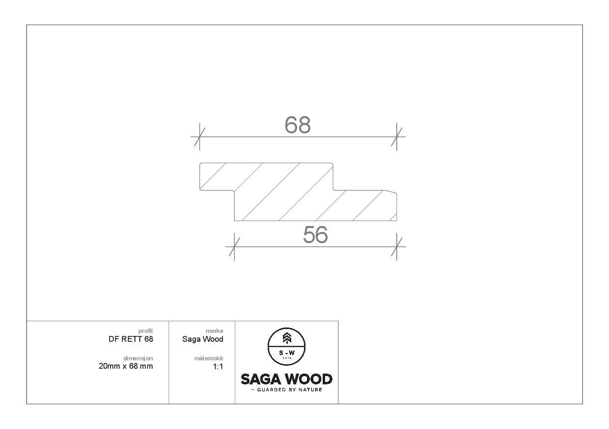 SAGA WOOD GRAN DF RETT VARMEBEHANDLET