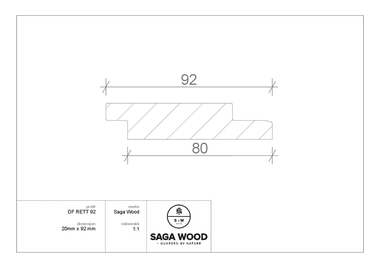 SAGA WOOD GRAN DF RETT VARMEBEHANDLET