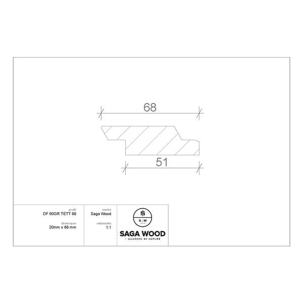 SAGA WOOD GRAN DF 60GR VARMEBEHANDLET