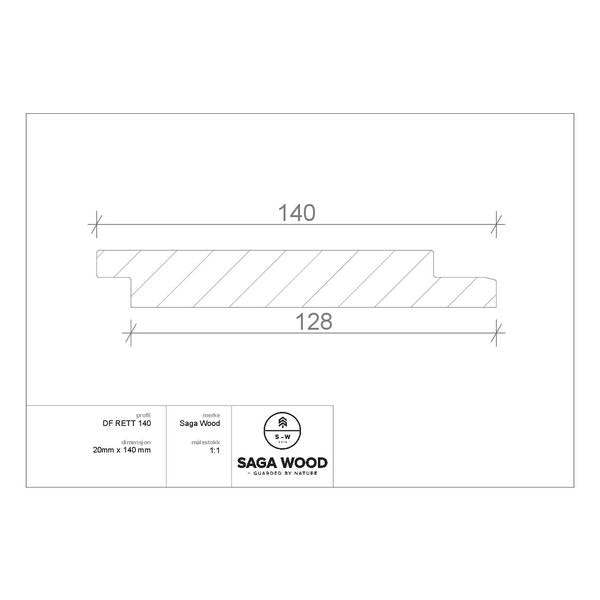 SAGA WOOD GRAN DF 60GR VARMEBEHANDLET