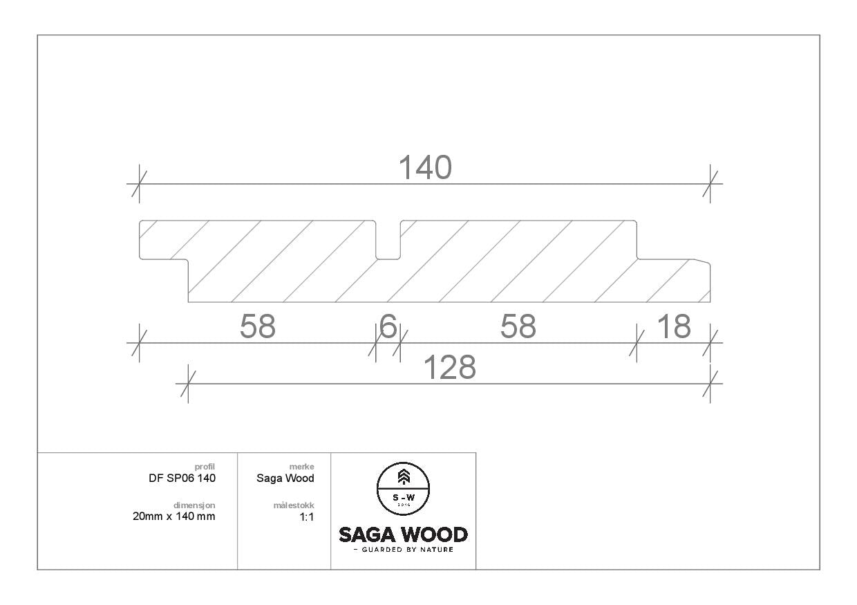 SAGA WOOD GRAN DF SP06 VARMEBEHANDLET