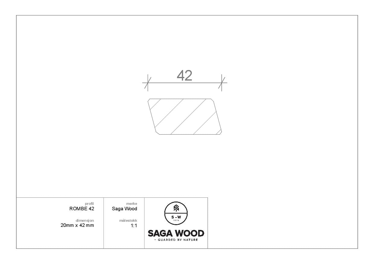 SAGA WOOD GRAN ROMBE VARMEBEHANDLET